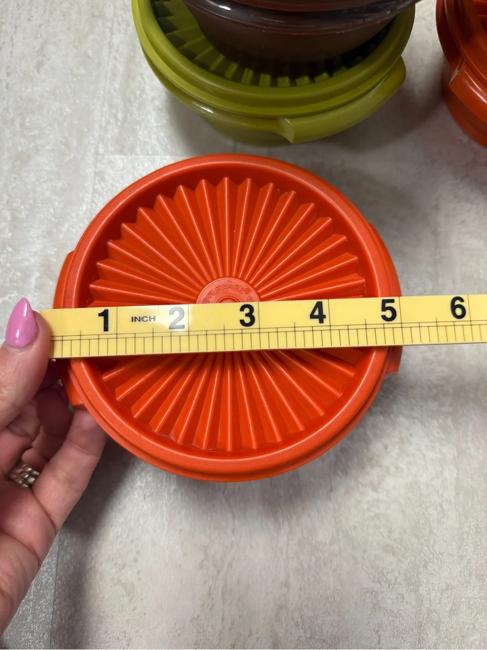 Vintage Tupperware bowls lids Servalier storage containers fall harvest set of 6